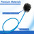 Gulfmew 3 Pcs Condensate Trap Flexible Drain Brush, 48 Inch AC Drain Line Cleaning Brush for AC & HAVC Condensate P Trap, Blue