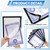 FACULX 20 Pack Magnetic Sign Holder 8x10 inches with Magnetic Border