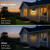 Auzev Solar Sconce Lights Outdoor Wall Mount Solar Porch Light Exterior