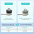 Replacement Brush Heads for Waterpick Sonic Fusion 2.0 - Flossing Toothbrush Head for Water pik with Color-Coded Rings & Hygienic Caps - Compact Size - 5 Pack White (Hard Bristles)