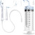 AZREKV 500ML Enema Syringe Cleaning Douche System，Travel Enema Kit for Colon Cleansing，Douche Enema Kit for Women & Men with 2 Nozzles ，with 23.6in Hose