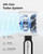 Bearwind Portable Handheld Turbo Fan - 5 Gear High Speed 4000mAh Rechargeable Mini Personal Hand Fan Blow Cold Air, Battery Operated Travel Essentials, Beach Vacation, Gifts for Women, Men (Black)