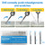 SALIGTEKH 30PCS Diamond Drill Bits Set 1mm 2mm 3mm, 1/8" Shank for Dremel