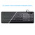 KOPJIPPOM Large Print Backlit Keyboard, USB Wired Computer Keyboard, Full Size Keyboard with White Illuminated LED Compatible for Windows Desktop, Laptop, PC, Gaming, Black