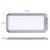 Leisure LED RV LED Ceiling Light 11" x 5" Fixture 700 Lumen with Slide Dimmer Switch Interior Lighting for Car/RV/Trailer/Camper/Boat DC 12V 3000-6000K (1 Pack)