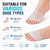 Alignura 3 in 1 Pro Toe Straighteners, Silicone Toe Separators, Transparent