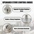 Compatible with GE Gas Cooktop Knob JGP5030SL3SS JGP5036SLSS JGP5036SL1SS