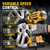 Cordless Impact Wrench, 900Ft-lbs (1200N.m) 1/2" Brushless Impact Gun, 20V High Torque Power Impact Driver, 2x4.0Ah Batteries,Brushless Motor 2400 RPM Variable Speeds for Family Car/Pickup Truck/Mower