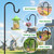 ANIDEER 72" Shepherds Hooks for Outdoor, Heavy Duty Garden Bird Feeder Pole for Hanging Bird Feeder, Plant Baskets, Solar Light Lanterns, Outdoor Plant Hanger Hook with 7 Base Prongs,1 Pack