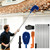 Longtor 12.9ft Aluminum Gutter Cleaning Tools with Brush & Scoop No Ladder