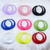 80s 90s Neon Chunky Hoop Earrings Large Retro Exaggerated Round Candy Color Matte Geometric Dangle Earrings for Women Party Retro Y2k Costume Accessory (Red)