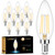 Cotanic 10 Pack Dimmable E12 LED Candelabra Bulb 4000K Daylight 60W