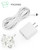 ALERTCAM Power Adapter for Ring Spotlight Cam Plus/Pro (Battery) and Ring Outdoor Cam Plus (Battery), with 25Ft/7.5m Flat Weatherproof Outdoor Cable Continuously Power Your Camera - White