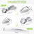 SEEWEY 10 Pcs 40x Metal Jewelers Loupe Magnifier with Light Illuminated LED Magnifying Glass 10x 20x 30x Jewelry Eye Loop Folding Pocket Magnifying Glass with Tweezers for Close Work Stamps Coins