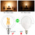 LiteHistory G16.5 E12 Candelabra Bulb 40 watt,Warm Light Bulbs,2700K,6Pack
