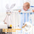 BEREST Baby Sound Sleep Soother- White Noise and Lullaby Infant Sleeping Aid with Cry Sensor at Nap Time Routine, Awesome Babies Gift Portable Plush Toddler Snuggle Toy, Infant Blanket (White)