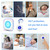 LIOTOIN Caregiver Pager Wireless Call Button Call Bell Alert Button Nurse Alert System for Elderly/Patients/Disabled Call Light System 600+ft Operating Range (with Color Light Flashing Reminder) ﻿