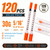 120 PACK 1ml 30G 5/16" (8mm) Syringes with Needle ，Lab Individually Wrapped