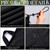 7x6 ft Black Van Camper Shower Curtains with Magnetic Hooks, Style 2