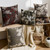 Warmstar Vintage Leaf Print Throw Pillow Cover 18x18 Set of 2,Neutral Pillow Cover Decorative Farmhouse Accent Pillow Cover for Couch Sofa Bed Living Room Bedroom,Grey
