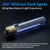 4-Pack 7006999 Lamp Blue Glass Bulb Light Replacement Fit for Sub-Zero E26 40W, Part# 3030030 40 watt sub Zero Light Bulb