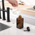 Qeemee Soap Dispenser,10 Oz Antique Design Thick Glass Hand Dispensers; with 304 Rust Proof Stainless Steel Pump, for Kitchen, Bathroom- Oil Rubbed Bronze