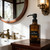 Qeemee Soap Dispenser,10 Oz Antique Design Thick Glass Hand Dispensers; with 304 Rust Proof Stainless Steel Pump, for Kitchen, Bathroom- Oil Rubbed Bronze