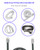 12 Pack CPAP Hose Plugs, Hose Holder Clips Combo Set - Universal 22mm CPAP Tube Dustproof Sealing Cap & Secure Hose Holder Clips, Prevent Dust & Tangle, CPAP Accessories for Travel and Home Use