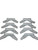 CTW V-Wing Bunk Bolster Brackets for Pontoon Boat Trailer, 8 Pack
