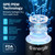 Energilz Hydrogen Water Bottle | Large 16.2 oz (480 ml) Hydrogen Water Bottle Generator 3000ppb | Hydrogenator Machine | SPE/PEM Hydrogenated Ionizer Generator (Black w/Gray)