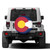 Foruidea Colorado Flag Spare Tire Cover Dust-Proof Wheel Tire Cover Fit Trailer, RV, SUV and Many Vehicle 15 Inch