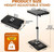 KEAIKE Car Desk for Laptop, Adjustable Car Seat Tray Table, 360° Rotating Multi-Function Travel Tray for Passenger & Rear Seat, Portable Eating & Work Station, Essential Road Trip Accessories