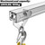 EASGIU 4 Wheel Trolley Assembly Roller Trolley - Use with 1-5/8" Wide and All 1-5/8" or Taller Strut Channel (Silver-4 Pack)