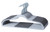 Finnhomy Heavy Duty 50 Pack Plastic Hangers, Clothes Hangers with New Generation Non-Slip Pads,Space Saving Easy Slide Organizer for Bedroom Closet, Great for Shirts, Pants, Gray