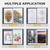 Nicpro 12x18 Art Portfolio Folder, 30 Pockets Art Painting Portfolio Binder