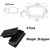 MUZIEBA 2" x 4" Rectangle Tubing End Caps, Tubing Post End Cap, Black Plastic Plugs, Chair Glide Floor Protector (50mm x 100mm, 8 Pack)