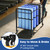 Heavy-Duty Rolling Yoga Mat Storage Cart, Holds 16+ Mats, Commercial-Grade Floor-Standing Metal Yoga Mat Rack for Gym,Fitness Classes, Yoga Studio & Home Gym, Black