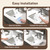 Antner 2 Pack All-Silicone Shower Splash Guard with Strong Suction Cups