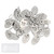 NumRealm Oval Number Tags with Rings, 304 Stainless Steel Key ID Tag, Metal Numbers Keychain Tag Labels - 1 to 10
