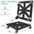 LLAXERGU Plant Caddy with Wheels, 16'' 2 Pack Metal Rolling Plant Stand Square Plant Dolly with Iron Lockable Casters Heavy Duty Pot Mover Rollers, Holds up 400 Lbs Planter