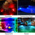 CREPOW Solar Pond Lights, 18 LED Super Bright RGB LED Underwater Spotlights Color Changing Submersible Pond Light IP68 Waterproof Fountain Lights for Fish Aquarium Tank Garden Yard Pool (3-in-1)