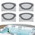 6472-964 Spas Replacement Pillow for Sundance 880 Series Spas 2009 to 2017 (4-Pack)
