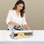 DE-LIANG Tailors Ironing Board with Pine Wood Base, Cotton Cover Tailors Point Press Clapper - Protects Garments, Multi Pressing Board for Anywhere You Want - Seams, Collars, Cuffs, Points, Hems
