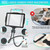 Large 10X Magnifying Glass with Light, Hands Free Magnifying Glass for Reading, Full Book Page Magnifier with 50 LED Lights, Flexible Gooseneck Magnifiers for Seniors Low Vision, Black 10.6 x 7.8in