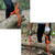 Wood Handle 2 Claw Skidding Tongs Non-Slip Grip, Log Lifting, Handling, Dragging & Carrying Tool (18 in)