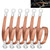 6 PCS Universal Automotive Braided Copper Ground Strap, 12 Inch Engine Ground Strap Kit with Terminal Plugs, Copper Braided Ground Strap Wire for Most Vehicle Cars Engine (Copper Braided)