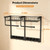 Broom Holder Wall Mount with Paper Towel Holder& Removable Anti-fall Basket