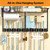 Broom Holder Wall Mount with Paper Towel Holder& Removable Anti-fall Basket