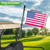 10L0L Golf Cart Flagpole Kit with 12x18" American Flag, Universal Fit for Club Car, EZGO, Yamaha Golf Cart, Adjustable Black Stainless Steel Pole Mount, Golf Cart Flag Holder Accessories