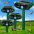 2026 Upgraded 4 Pack Solar Ultrasonic Animal Repeller Outdoor, Waterproof Bear Repellent Devices & Cat Deterrent for Yard, Ultrasonic Animal Repellent for Rabbit, Goose, Dog, Raccoon, Squirrel